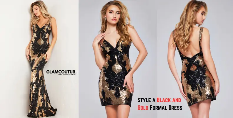 Style a Black and Gold Formal Dress